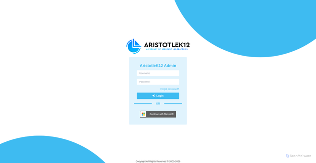 Security scan screenshot of https://bridgetonpsnj.aristotleinsight.com