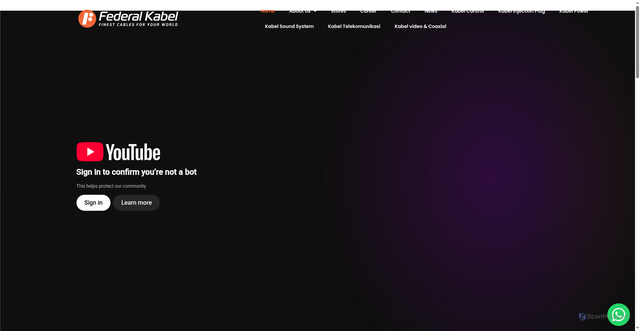 Security scan screenshot of https://www.federalkabel.com