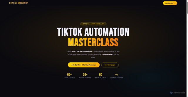 Security scan screenshot of https://huzziai-oyoe8lfjiy.edgeone.app/