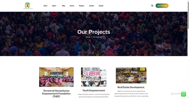 Security scan screenshot of http://thefnonprofit.com/projects/
