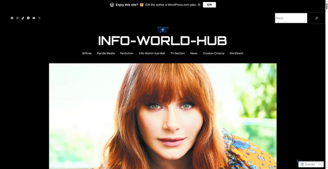Security scan screenshot of https://info-world-hub.com/bryce-dallas-howard/