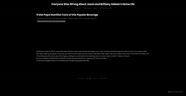 Security scan screenshot of https://streebanbosblog-dpd5o3ygspz5.edgeone.app/11-diet-pepsi-nutrition-facts-of-this-popular-beverage.html
