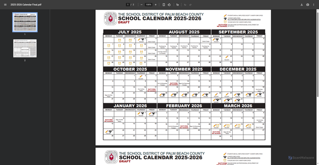 Security scan screenshot of https://go.boarddocs.com/fl/palmbeach/Board.nsf/files/D97JBS4C6CA5/$file/2025-2026%20Calendar%20Final.pdf