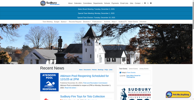 Security scan screenshot of https://sudbury.ma.us/