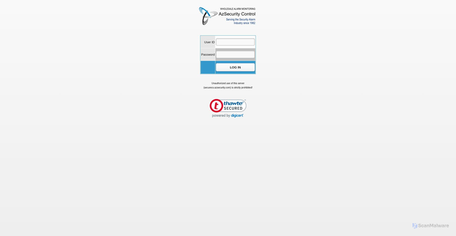 Security scan screenshot of https://securecs.azsecurity.com