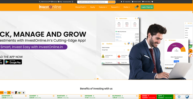 Security scan screenshot of https://www.investonline.in