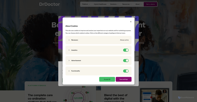 Security scan screenshot of https://drdoctor.co.uk
