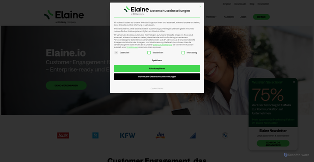 Security scan screenshot of https://imgs.elainemedia.net