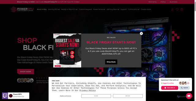 Security scan screenshot of https://powergpu.com/?srsltid=AfmBOorEji3Z4BDzXlJlTAvmmBtPjpnA-wZ0QtN-67pxR24LGS9nPRrN