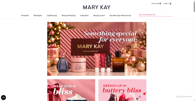 Security scan screenshot of https://marykay.se