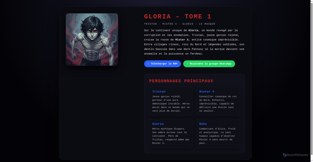 Security scan screenshot of https://gloria-7fxotbymci.edgeone.app/