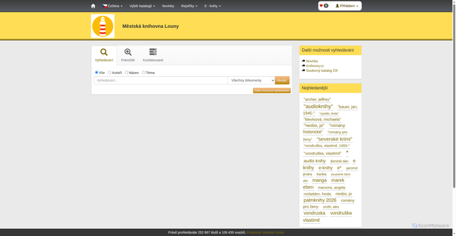 Security scan screenshot of https://mkln.cz