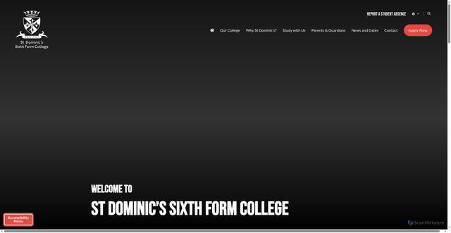 Security scan screenshot of http://www.stdoms.ac.uk