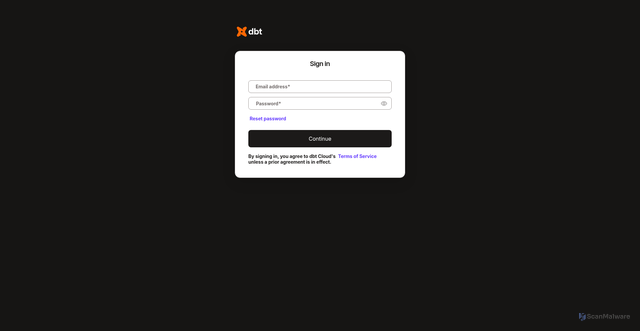 Security scan screenshot of https://dbtcloud.blueshieldca.getdbt.com