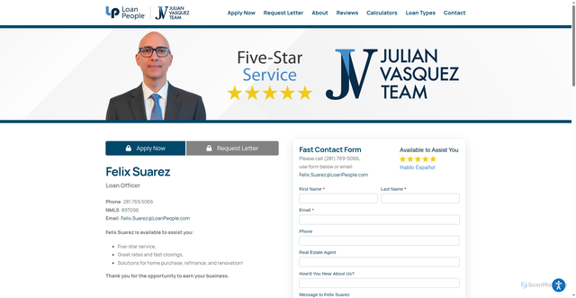 Security scan screenshot of https://felixsuarez.com/