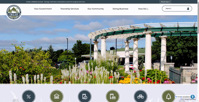 Security scan screenshot of https://www.delhitownshipmi.gov/