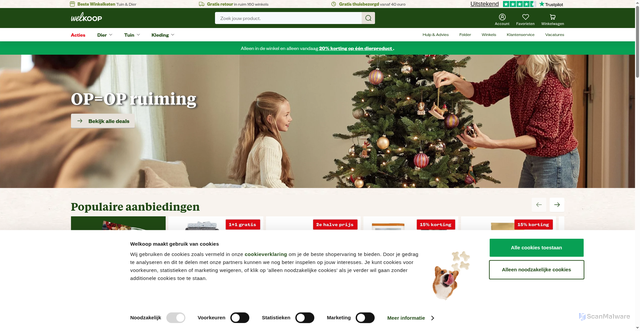 Security scan screenshot of https://www.welkoop.nl
