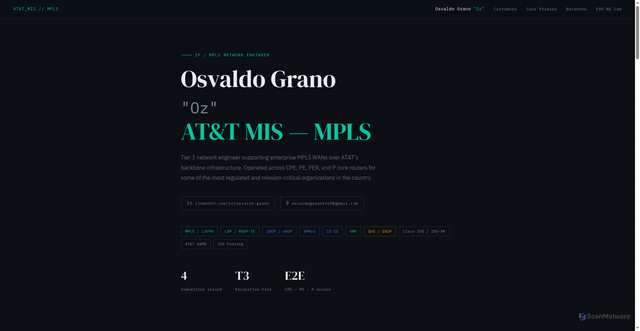 Security scan screenshot of https://osvaldogranotech-bot.github.io/osvaldograno