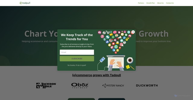 Security scan screenshot of https://tadpull.com