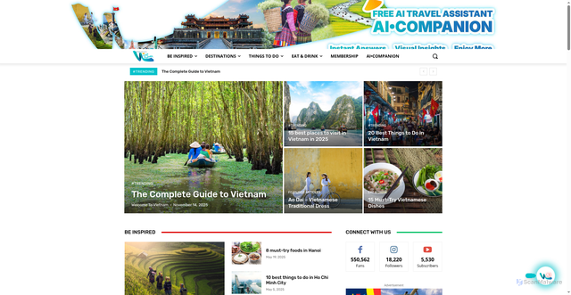 Security scan screenshot of https://vietnamnomad.com/