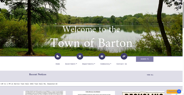 Security scan screenshot of https://townofbartonwi.gov/