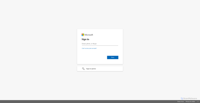 Security scan screenshot of https://fortunefish.sharepoint.com