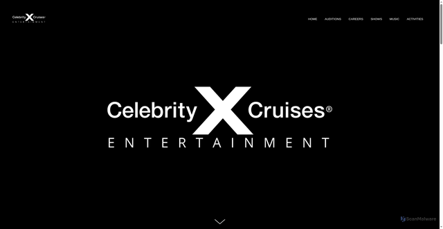 Security scan screenshot of https://www.celebritycruisesentertainment.com/