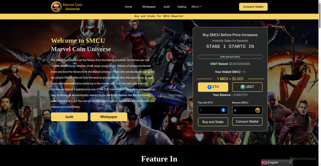 Security scan screenshot of http://marvel-updated.netlify.app