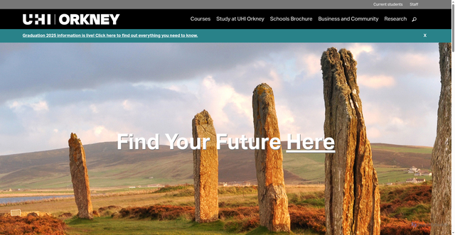 Security scan screenshot of https://www.orkney.uhi.ac.uk//