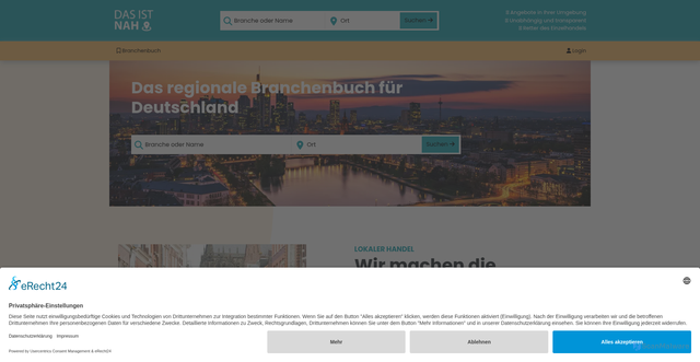 Security scan screenshot of https://www.dasistnah.de