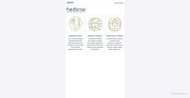 Security scan screenshot of http://clientes.hedonai.com/