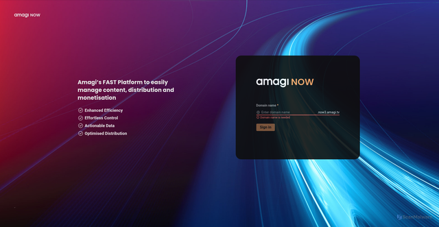 Security scan screenshot of https://now3.amagi.tv