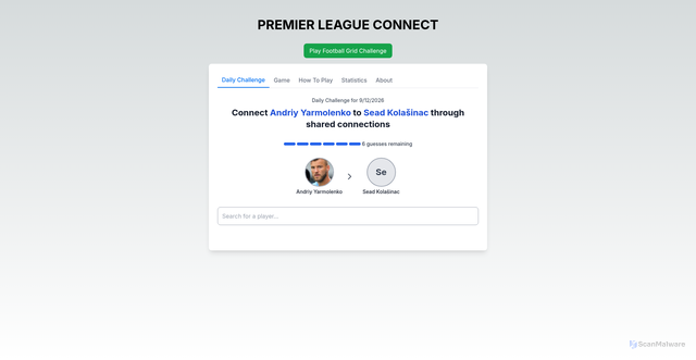 Security scan screenshot of https://www.prem-connect.com/