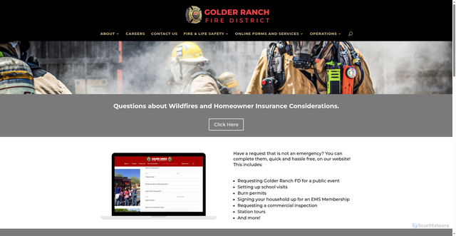 Security scan screenshot of https://grfdaz.gov/