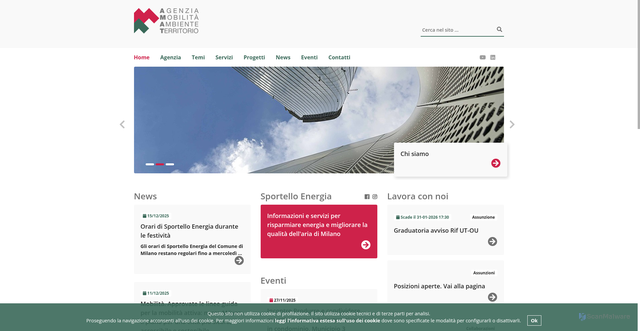 Security scan screenshot of https://www.amat-mi.it/