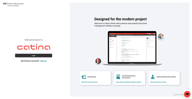 Security scan screenshot of https://catina.aiacontracts.com