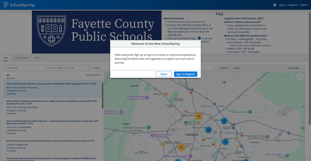 Security scan screenshot of https://fcps.schoolspring.com/