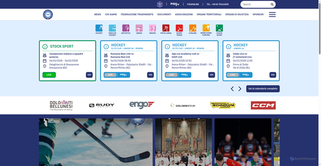 Security scan screenshot of https://www.fisg.it/