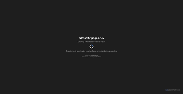 Security scan screenshot of http://sdfdsf55f.pages.dev/