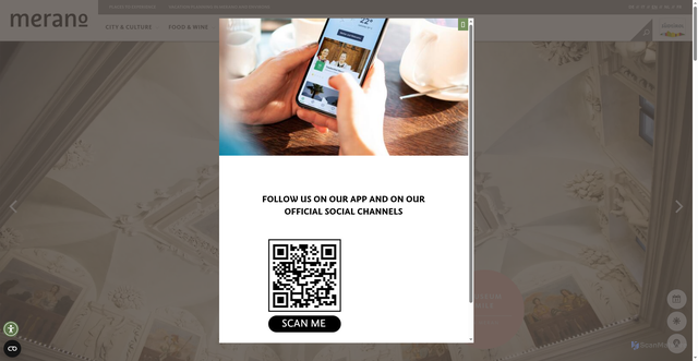 Security scan screenshot of https://www.merano.eu