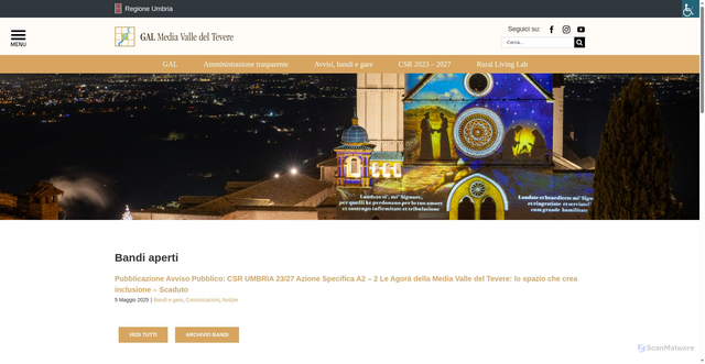 Security scan screenshot of https://www.mediavalletevere.it/