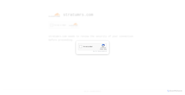 Security scan screenshot of https://stratumrs.com