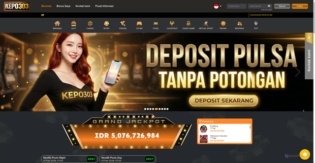 Security scan screenshot of https://www.kepo303.info/