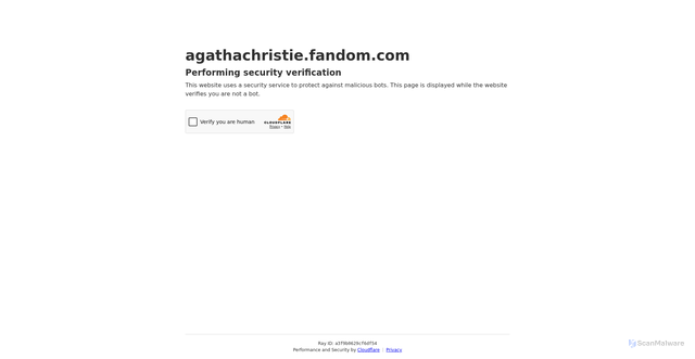 Security scan screenshot of https://agathachristie.fandom.com/wiki/Tom_Bateman