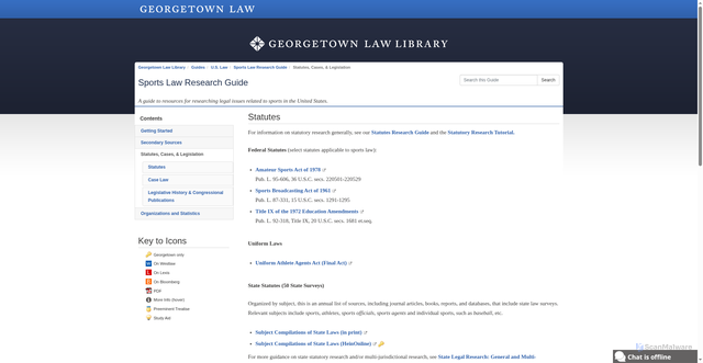 Security scan screenshot of https://guides.ll.georgetown.edu/c.php?g=365530&p=2469581