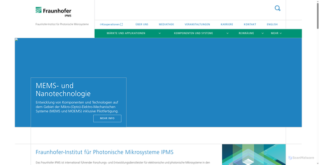 Security scan screenshot of https://www.ipms.fraunhofer.de/