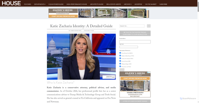 Security scan screenshot of https://upstatehouse.com/katie-zacharia/