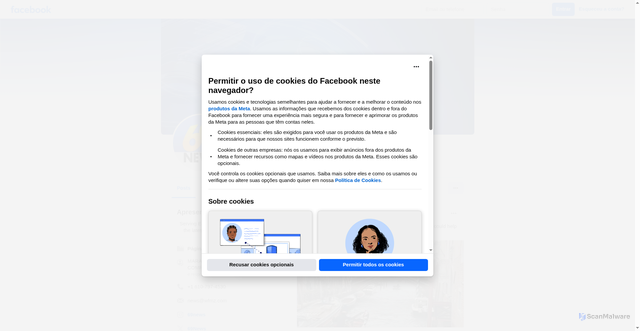 Security scan screenshot of https://pt-br.facebook.com/69WFMZ/