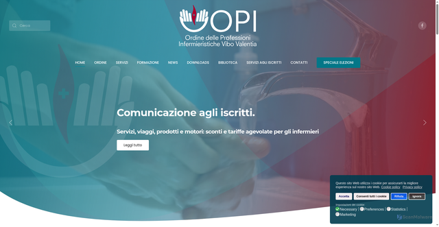 Security scan screenshot of https://www.opivv.it