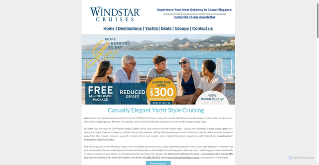 Security scan screenshot of https://windstar.com.au
